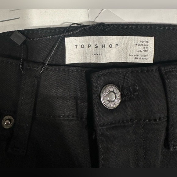TOPSHOP BLACK JEANS - skinny ripped - Picture 4 of 5